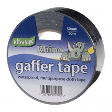 Ultratape Rhino Cloth Gaffer Tape 50mm x 50metres - Black