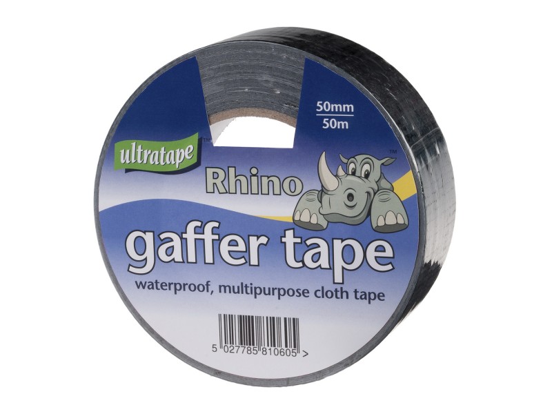 Ultratape Rhino Cloth Gaffer Tape 50mm x 50metres - Black