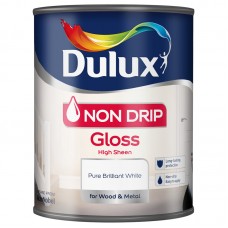 Dulux 1.25 Litre Non Drip Gloss Pure Brilliant White