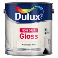 Dulux 2.5 Litre Non Drip Gloss Pure Brilliant White