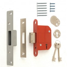 ERA Insurance Approved 5 Lever Fortress Deadlock 76mm (3") - Available in satin and brass