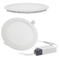 Rother 9W Led Recessed Panel Light Round