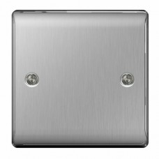 BG Nexus Brushed Steel Single Blank